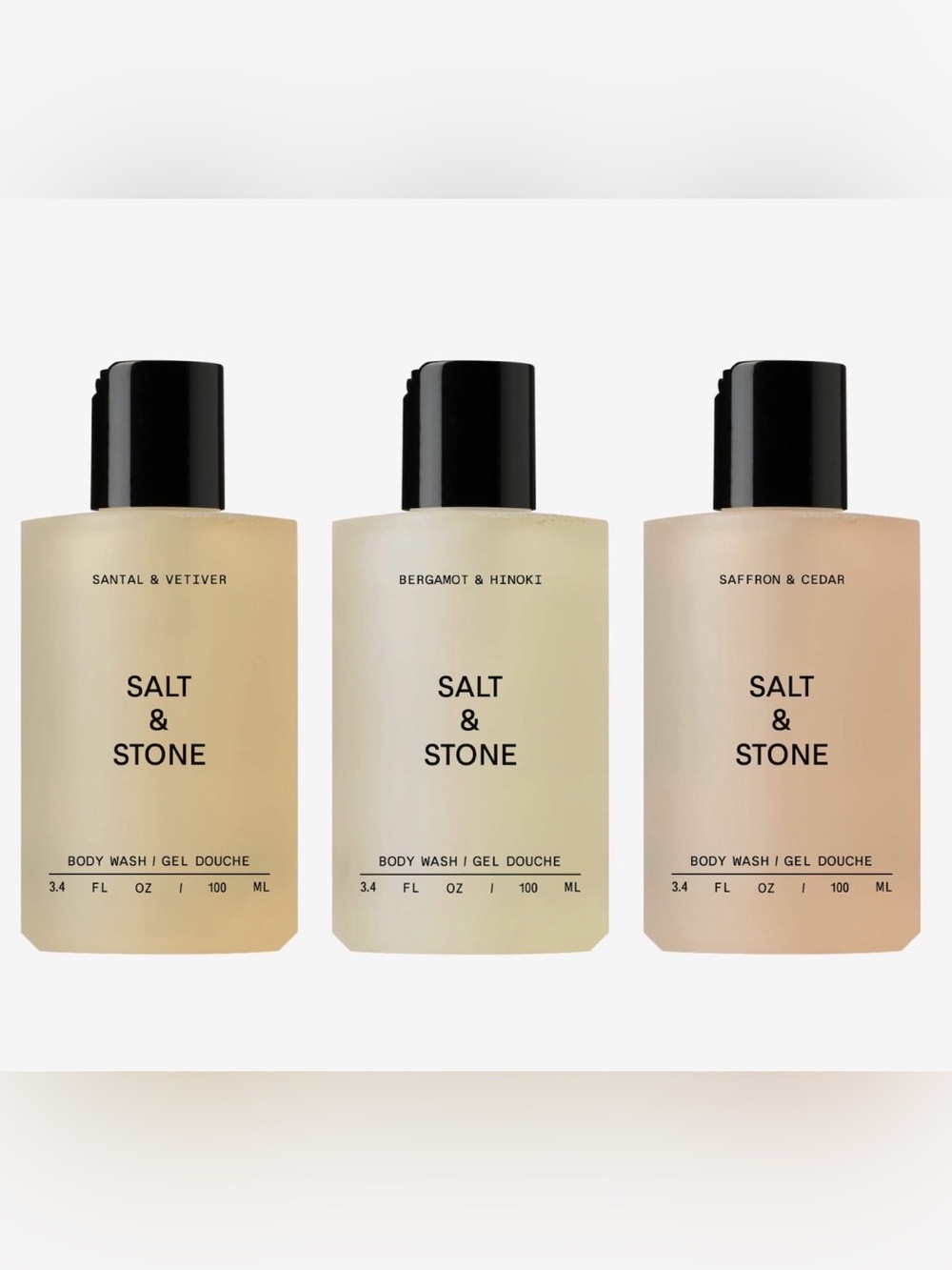 Salt & Stone Mini Body Wash Discovery Set NIB